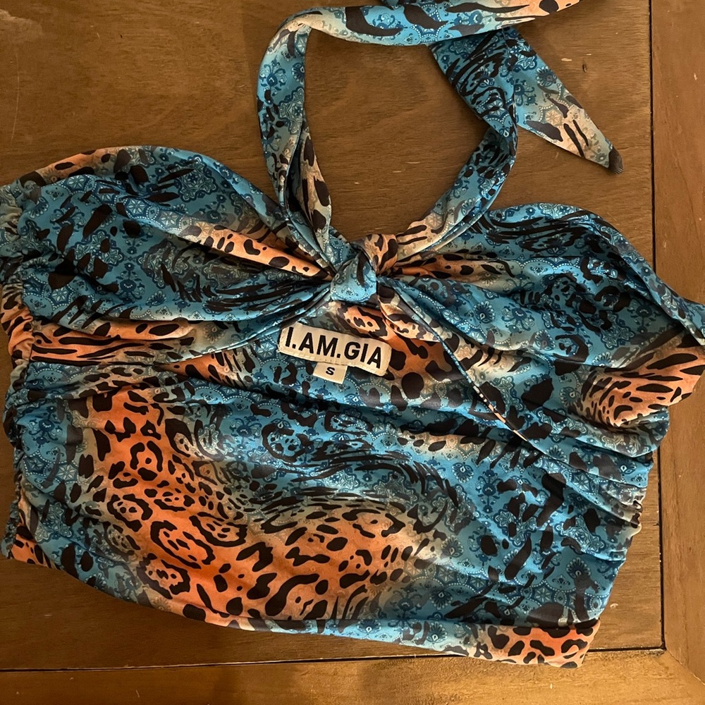 I AM GIA CHEETAH TOP